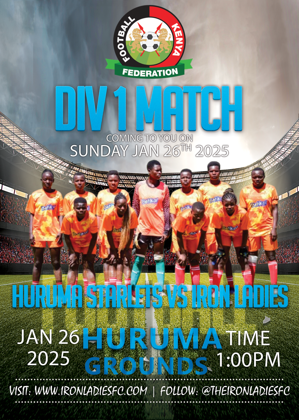 The Iron Ladies Match Day 9 Vs Huruma&nbsp;Starlets