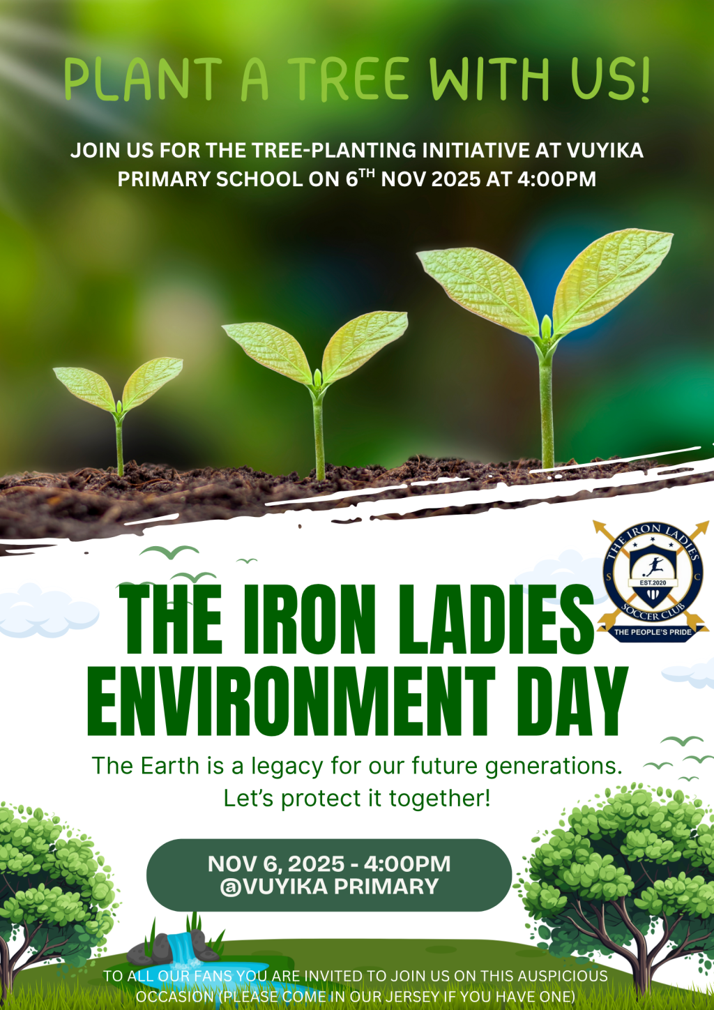 🌱 The Iron Ladies Lead the Green Charge — Environment Day at Vuyika&nbsp;Primary!